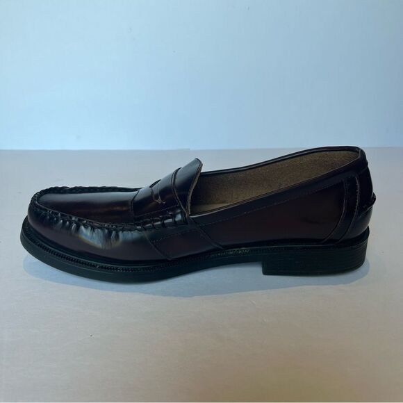 Nunn Bush Men's Burgundy Leather Penny Loafers Slip On Lincoln size 12M - Picture 3 of 9